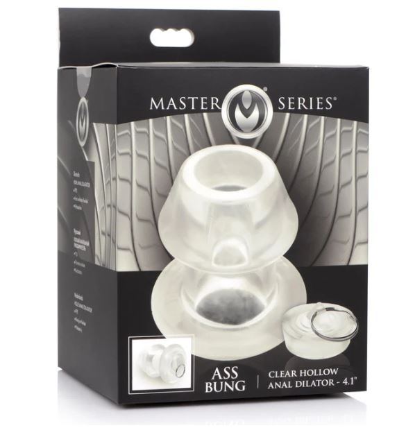 Ass Bung Clear Hollow Anal Dilator 4.1 "