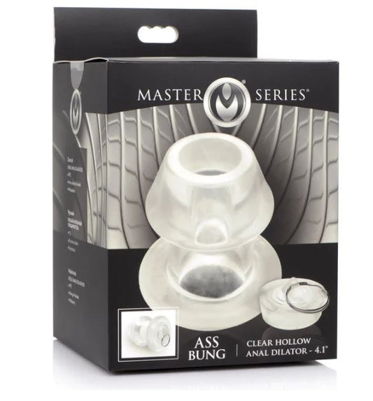 Ass Bung Clear Hollow Anal Dilator 4.1 "