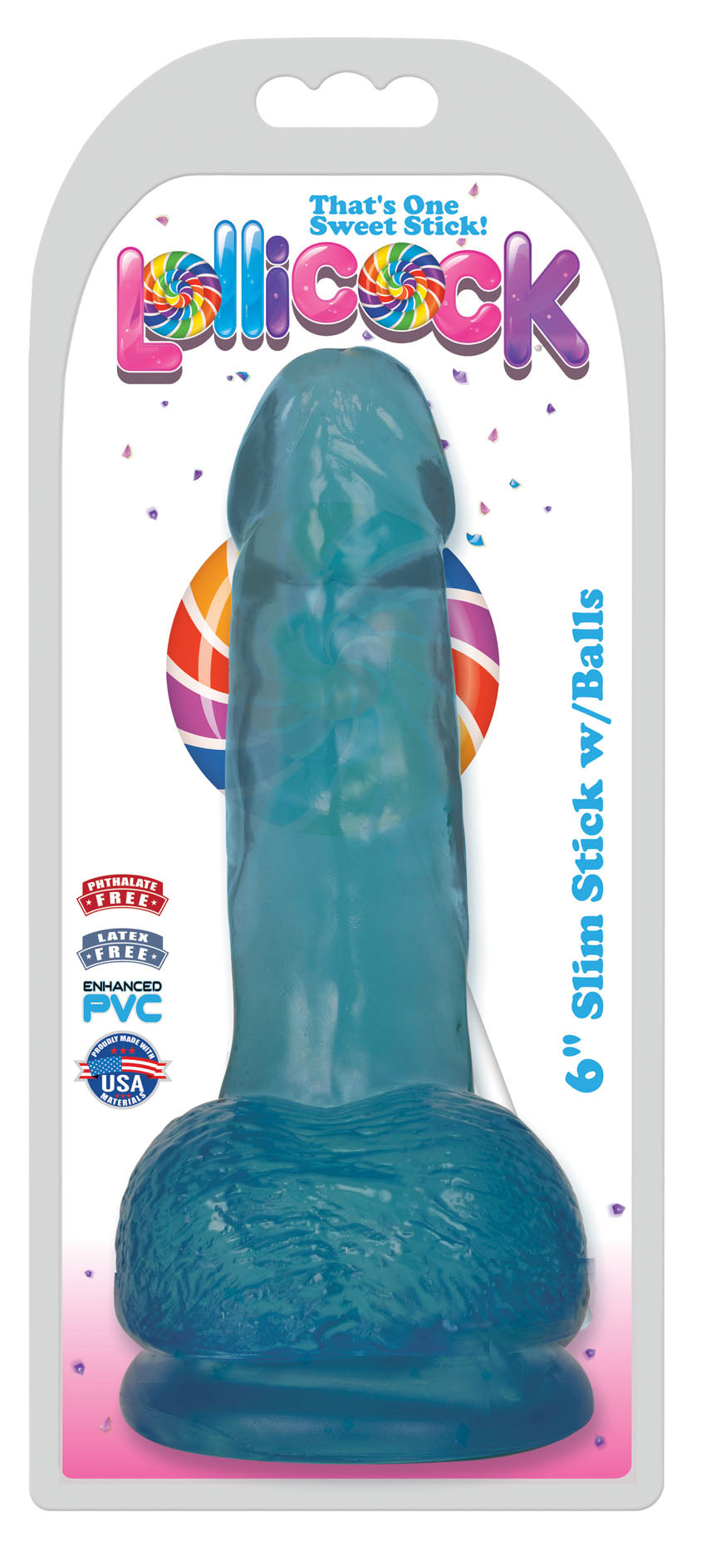 LOLLICOCK 6 SLIM STICK W/BALLS BERRY ICE "