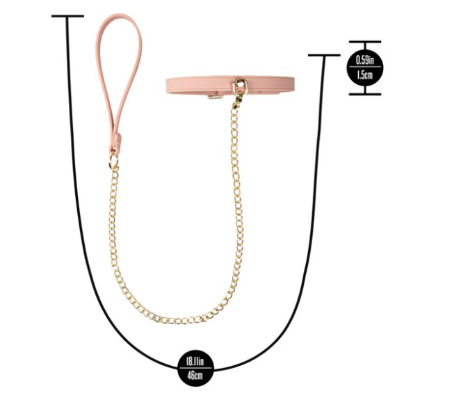 Temptasia Ardor - Collar and Leash - Pink
