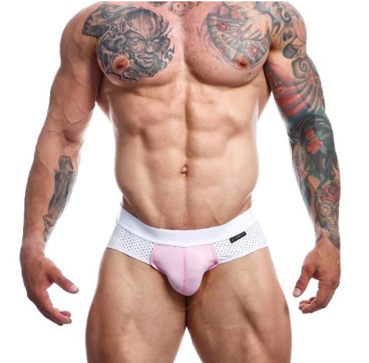 Male Basics Spot Brief White Medium