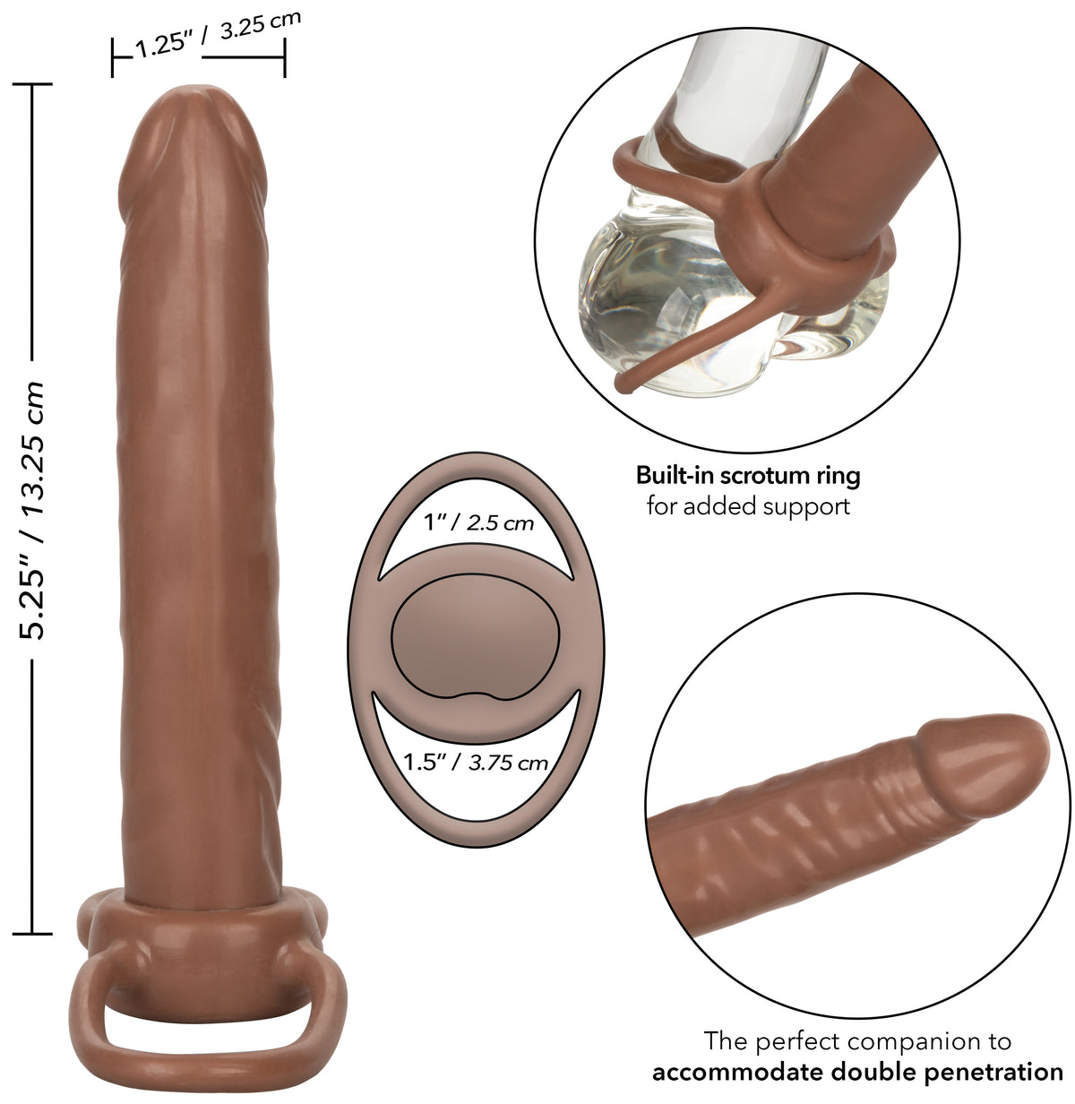 ACCOMMODATOR DUAL PENETRATOR BROWN