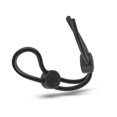 Stay Hard Silicone Double Loop Cock Ring Black – Adjustable Silicone Penis Ring