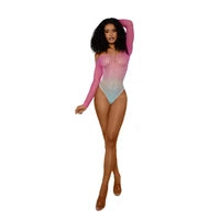 Tropical Sky Ombre Net Bodystocking