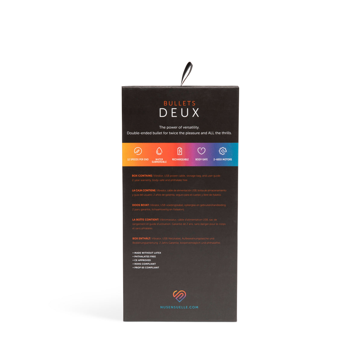 SENSUELLE DOUBLE ENDED DEUX BULLET CORAL