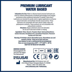 Swiss Navy Water Based Lubricant 1 Gallon – Premium Personal Lube with Pump