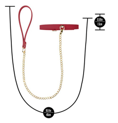 Temptasia Ardor - Collar and Leash - Red