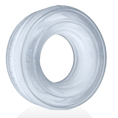 Roto Grooved Gripper-Ribbed Cockring Clear Steam