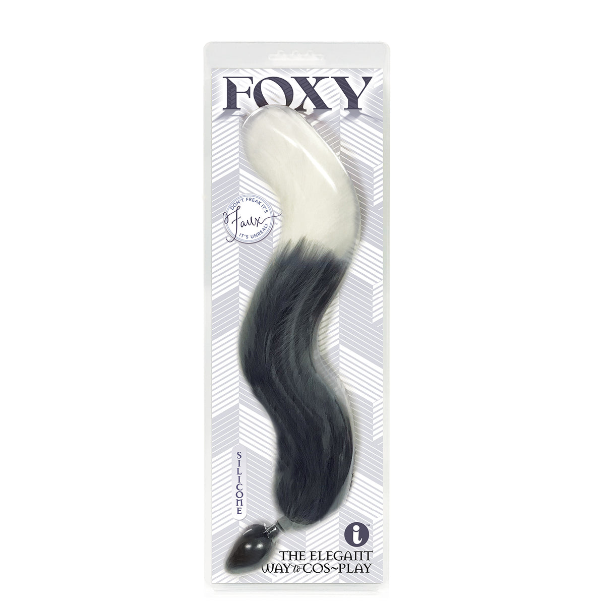 FOXY TAIL SILICONE BUTT PLUG GREY