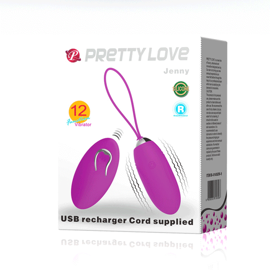 PRETTY LOVE JENNY REMOTE CONTROL BULLET VIBRATOR PURPLE