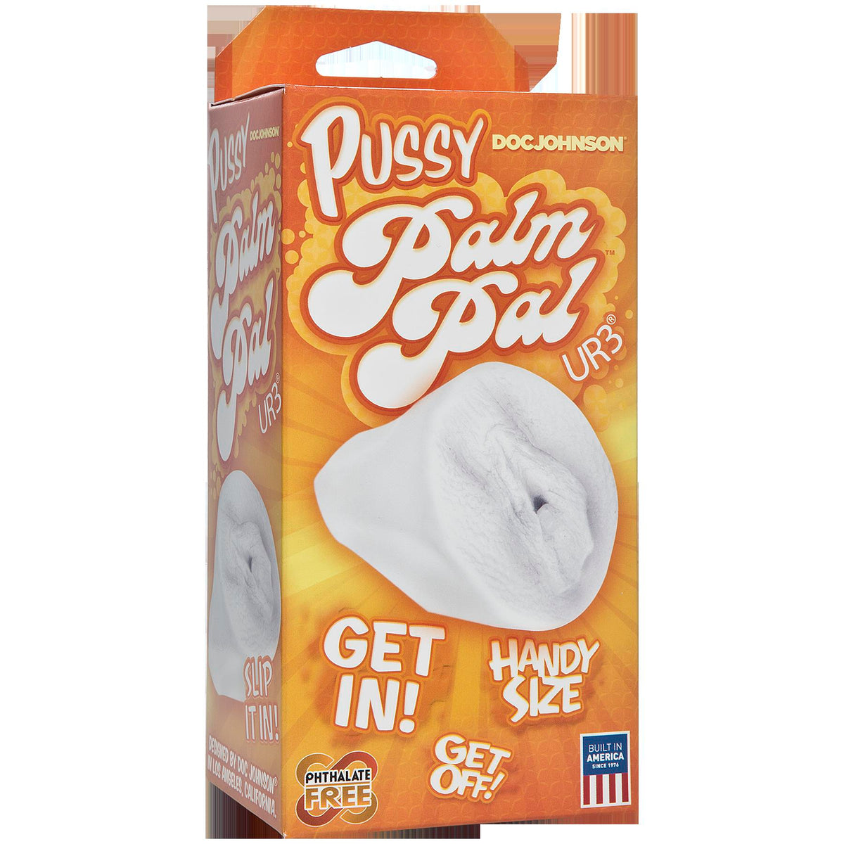 Palm Pal Frosted Ultraskyn Masturbator - Pussy - Clear