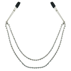 Sincerely Bling Nipple Clips – Adjustable Rhinestone Nipple Clamps with 20-Inch Chains