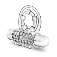 Stay Hard Vibrating Super Clitifier Clear – 3-in-1 Vibrating Ring with Bullet