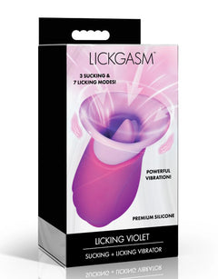 Licking Violet Sucking and Licking Vibrator Purple