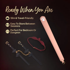 Temptasia Ardor Slapper Pink – Smooth Silicone Bondage Impact Slapper