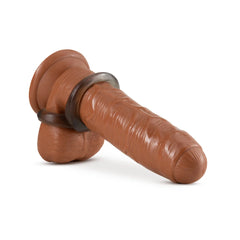 Stay Hard Cock Ring & Ball Strap Black – Stretch TPE Double Ring Enhancer