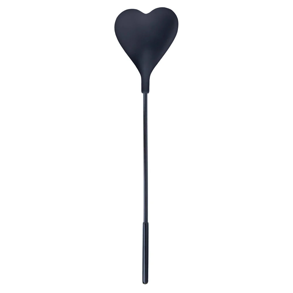 Temptasia Ardor Heart Crop Black – Silicone Heart Bondage Crop