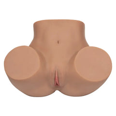 CalExotics Stroke It Life Size Pussy & Ass Brown – Realistic Dual Entry Male Stroker