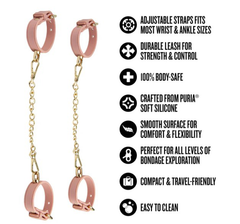 Temptasia Ardor Wrist and Ankle Restraints - Pink