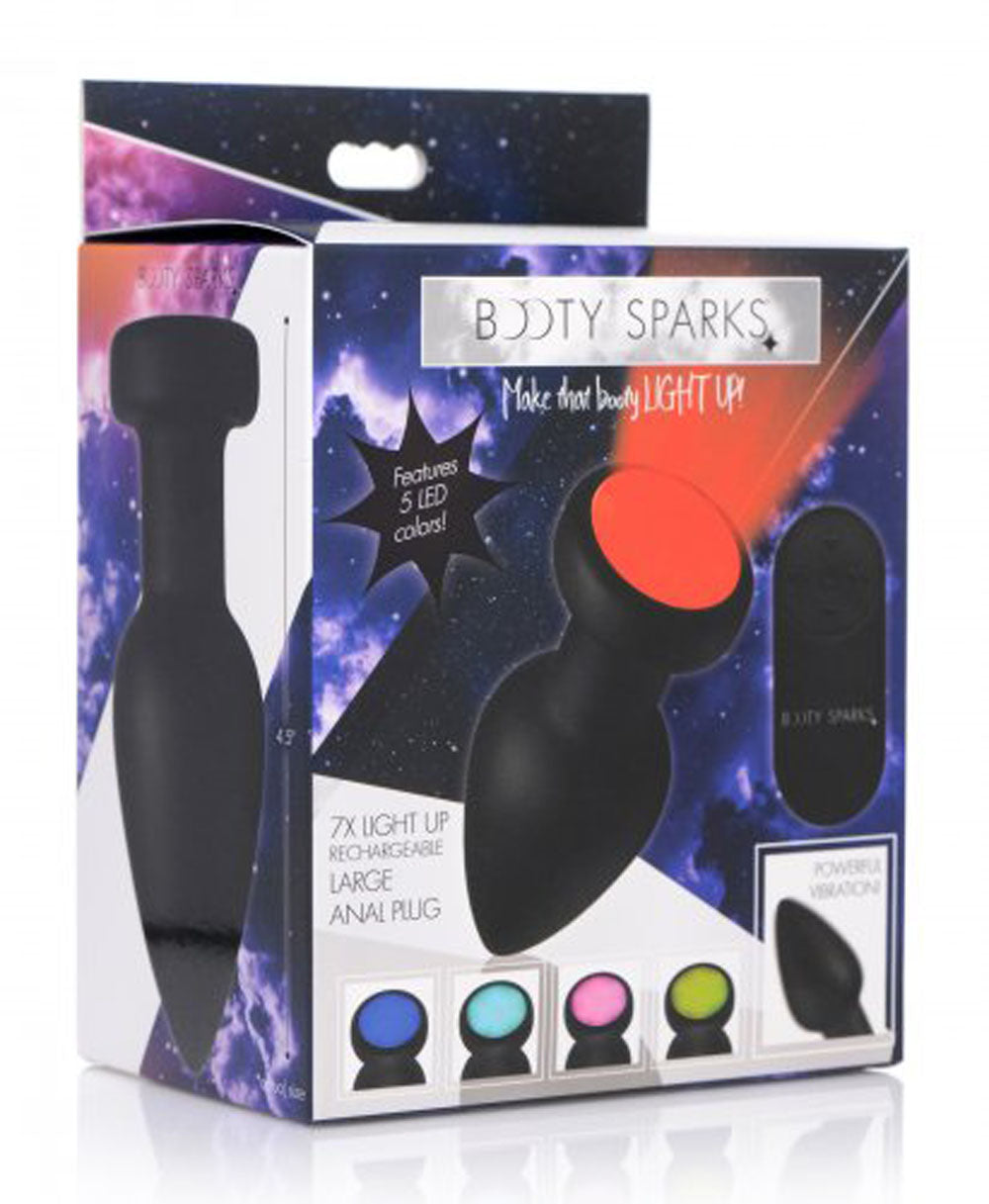 (D)BOOTY SPARKS SILICONE LED P VIBRATING LARGE