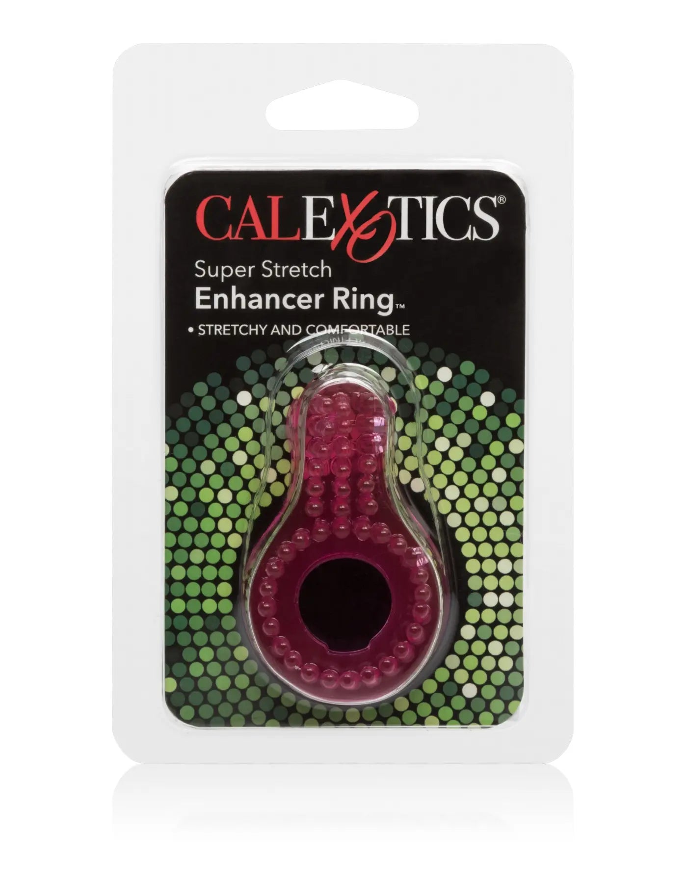 CalExotics Super Stretch Enhancer Ring Pink – Flexible Textured Cock Ring
