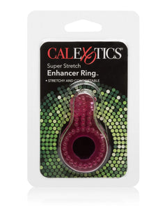 CalExotics Super Stretch Enhancer Ring Pink – Flexible Textured Cock Ring