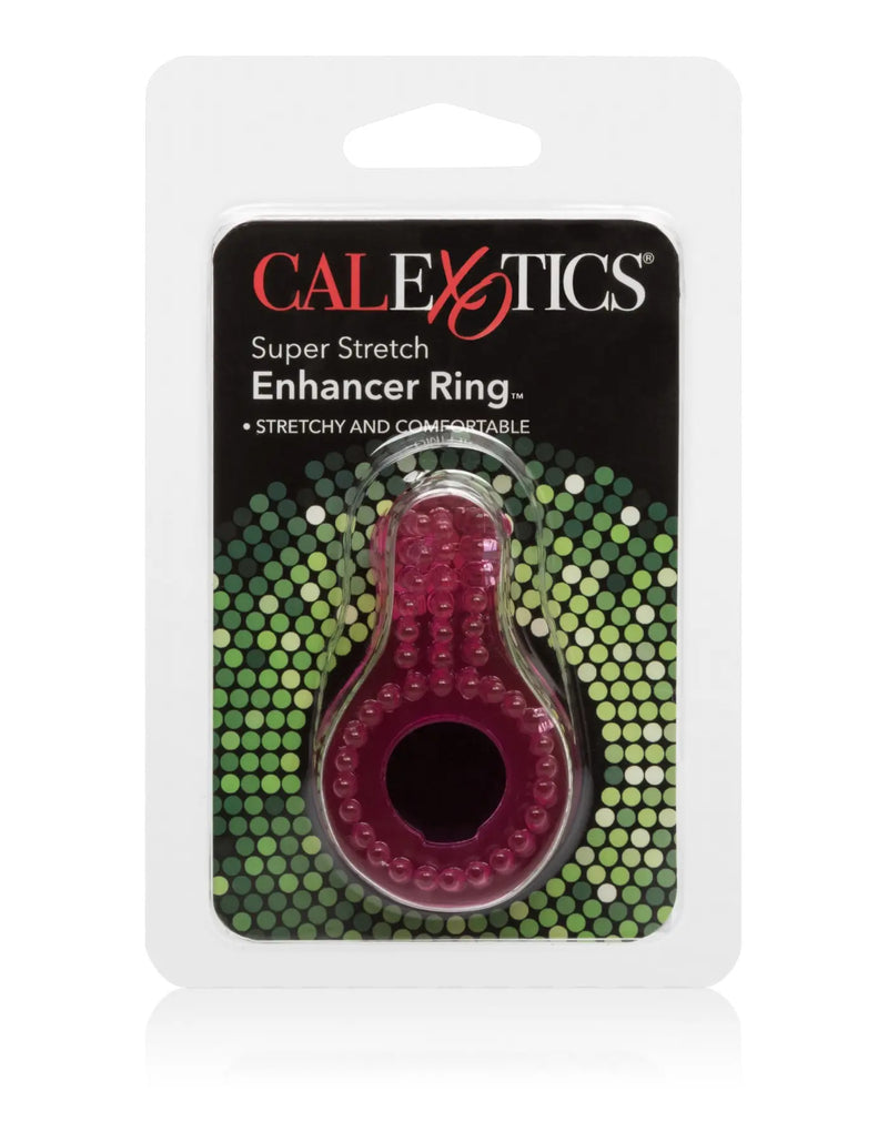 CalExotics Super Stretch Enhancer Ring Pink – Flexible Textured Cock Ring