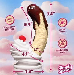 Chocolate Dipped Banana Split Premium Silicone Dildo
