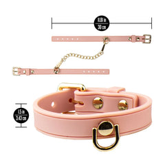 Temptasia Ardor Wrist & Ankle Restraints Pink – Silicone Bondage Cuffs Set