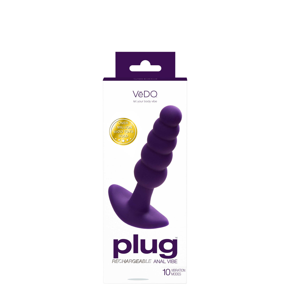VEDO PLUG RECHARGEABLE ANAL PLUG DEEP PURPLE