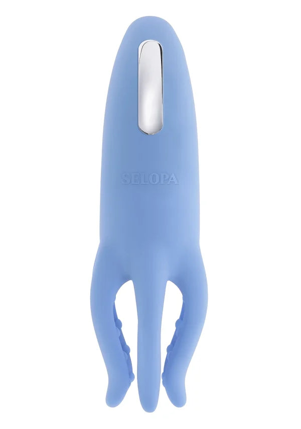 Selopa Tentacle Tickler Blue – Rechargeable Silicone Tentacle Vibrator with 10 Functions