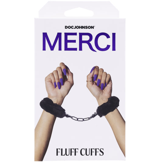 MERCI FLUFF CUFFS BLACK