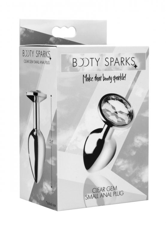 BOOTY SPARKS CLEAR GEM LARGE ANAL PLUG