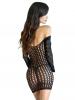 TEASE SLEEVE MINI DRESS BLACK