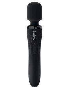 Wanachi Body Recharger Black – Rechargeable 10-Function Silicone Wand Massager | Pipedream