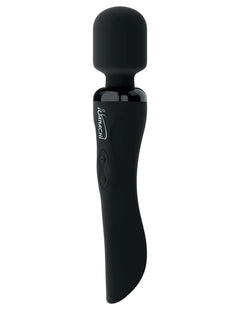 Wanachi Body Recharger Black – Rechargeable 10-Function Silicone Wand Massager | Pipedream