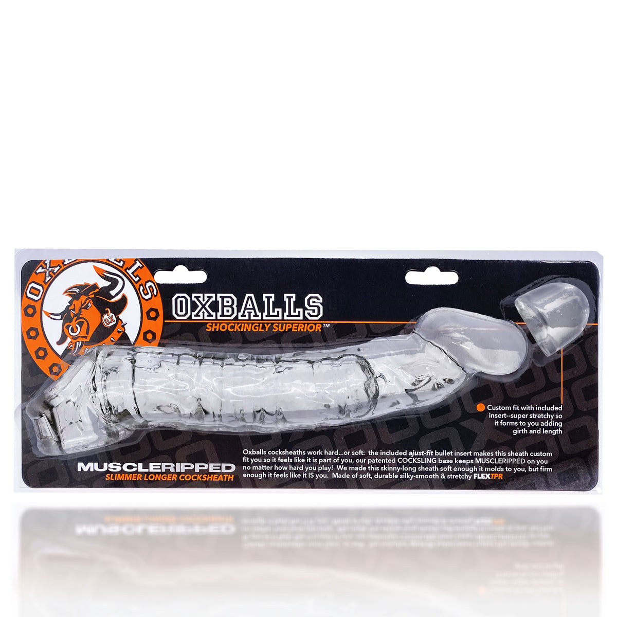 MUSCLE RIPPED COCKSHEATH CLEAR (NET)