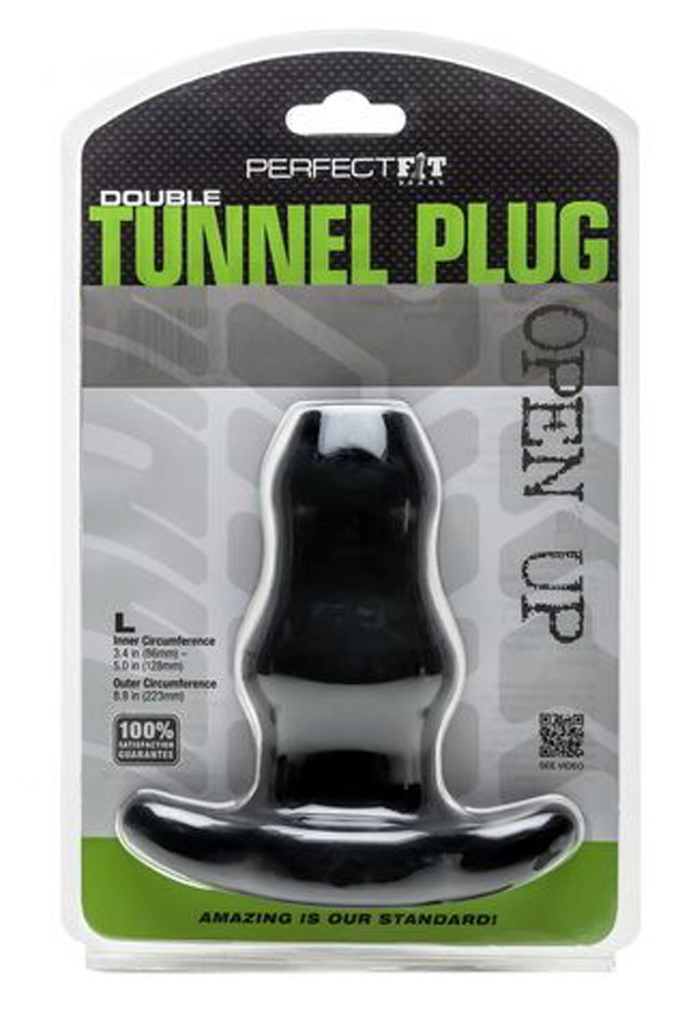 D-TUNNEL PLUG LARGE BLACK