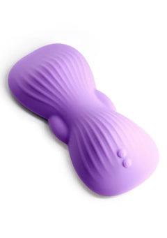 Techno Trap Purple Vibrating Stroker – Rechargeable Male Pleasure Toy