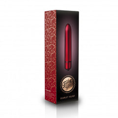 Rocks-Off Truly Yours Scarlet Velvet 10 Speed Bullet Vibrator – Waterproof Compact Bullet Massager