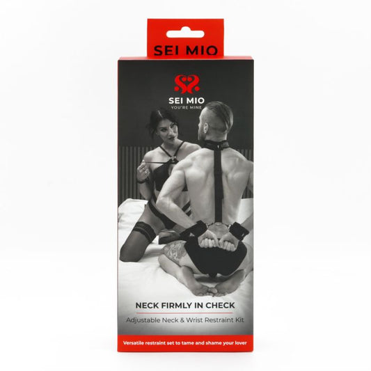 Sei Mio Neck Firmly In Check Adjustable Neck & Wrist Restraint Kit