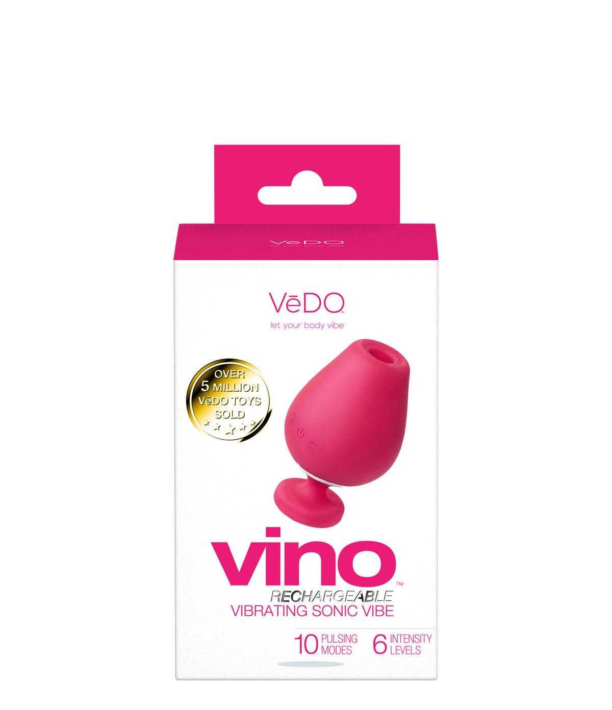 VEDO VINO VIBRATING SONIC VIBE PINK