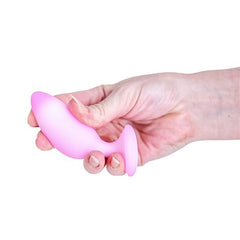 Softies Dual Layer Silicone Butt Plug 4" Pink – Beginner-Friendly Anal Plug