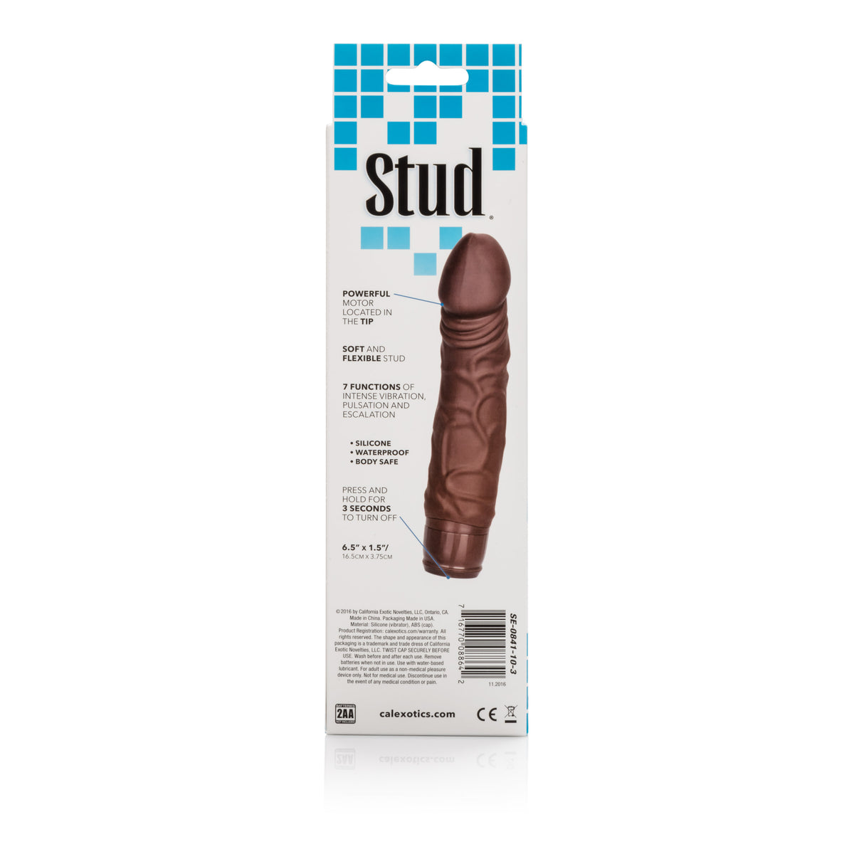 Silicone Studs Woody - Brown