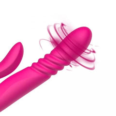 Tailspin Thrusting Dual Stim Vibrator – Rechargeable Silicone Rabbit Vibrator