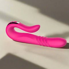 Tailspin Thrusting Dual Stim Vibrator – Rechargeable Silicone Rabbit Vibrator