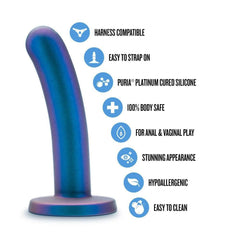 Temptasia Surrender Peg Intermediate Blue Lust – Silicone Strap-On Dildo