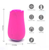 Maia Toys Tulip Pro Suction Vibe Pink – Rechargeable Silicone Suction & Vibrating Massager with Wireless Charging