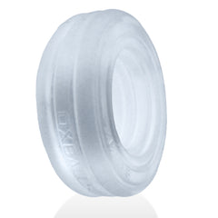 Roto Grooved Gripper-Ribbed Cockring Clear Steam
