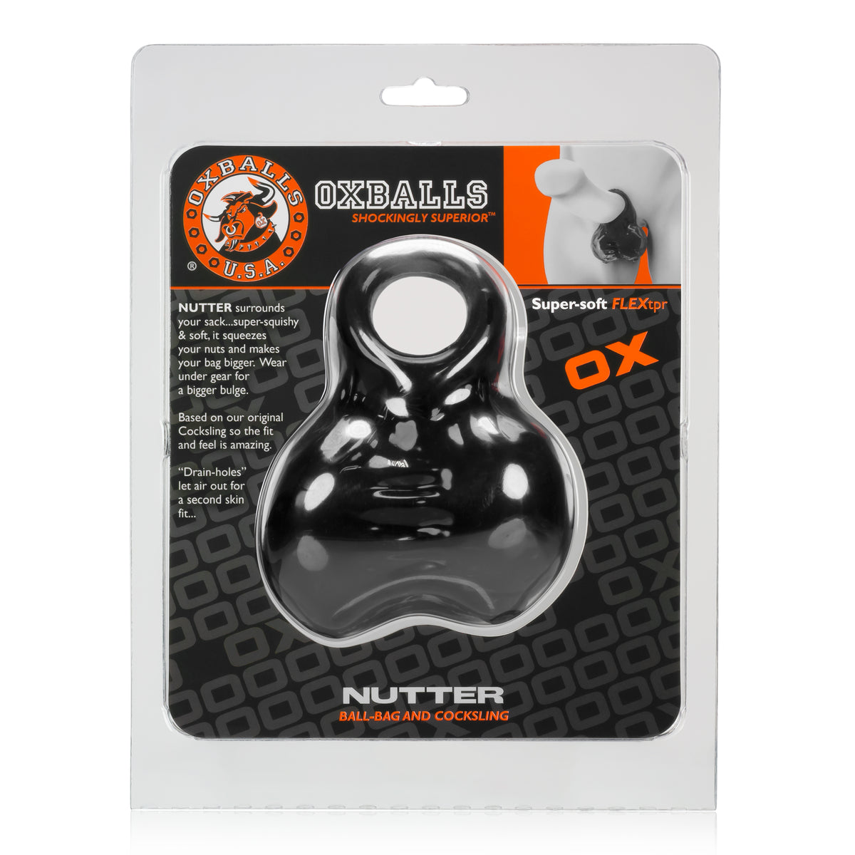 Nutter Sack Ball- Bag and Cocksling - Black